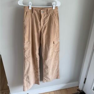 American Eagle High Rise Baggy Wide Leg Corduroy Cargo Pants - Size 2 - NWT